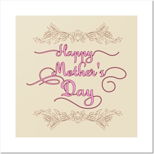 Happy Mother's Day Caligraphy Posters and Art